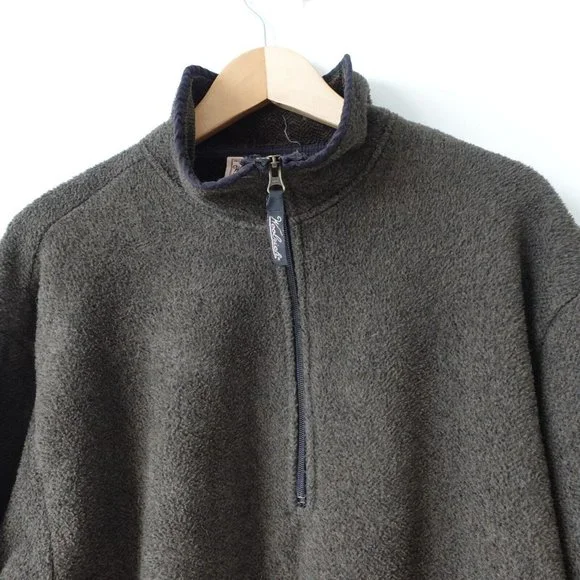 Woolrich Sweater Mens Size Large Black Fleece‎ Casual Outdoorwear Polartec USA